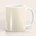 Light Neutral Cream Beige Solid Coffee Mug Gallery Image 1