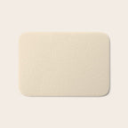 Light Neutral Cream Beige Solid Bath Mat Gallery Image 1