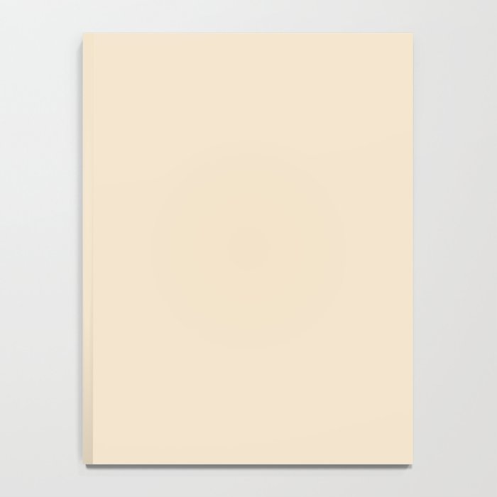 Light Neutral Cream Beige Solid Notebook Gallery Image 4