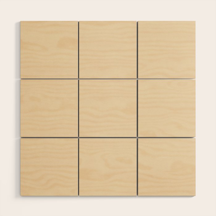 Light Neutral Cream Beige Solid Wood Wall Art Gallery Image 1