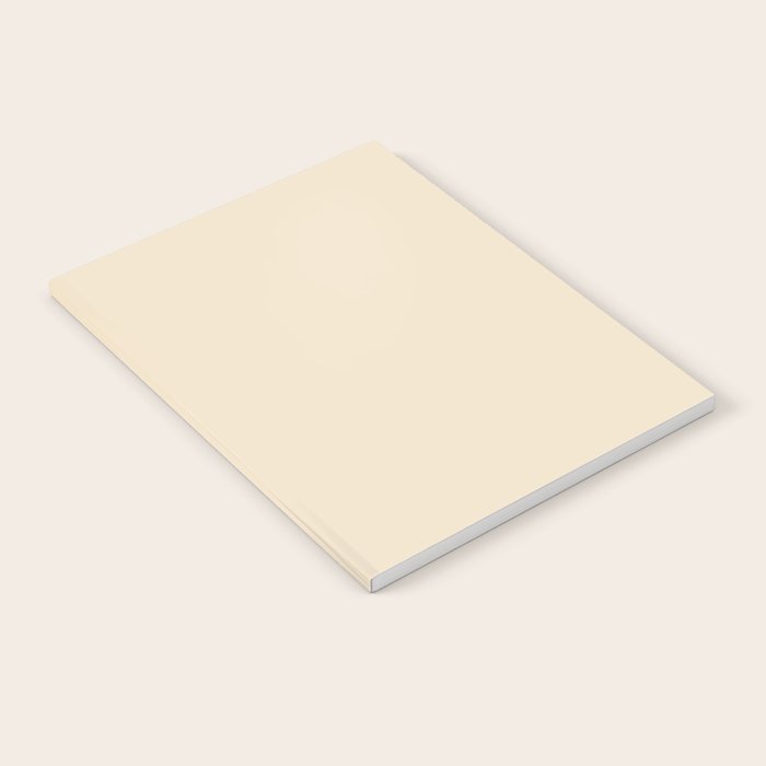 Light Neutral Cream Beige Solid Notebook Gallery Image 2