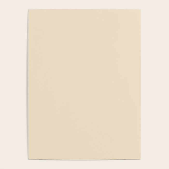 Light Neutral Cream Beige Solid Poster Gallery Image 4