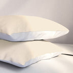 Light Neutral Cream Beige Solid Pillow Sham Gallery Image 3
