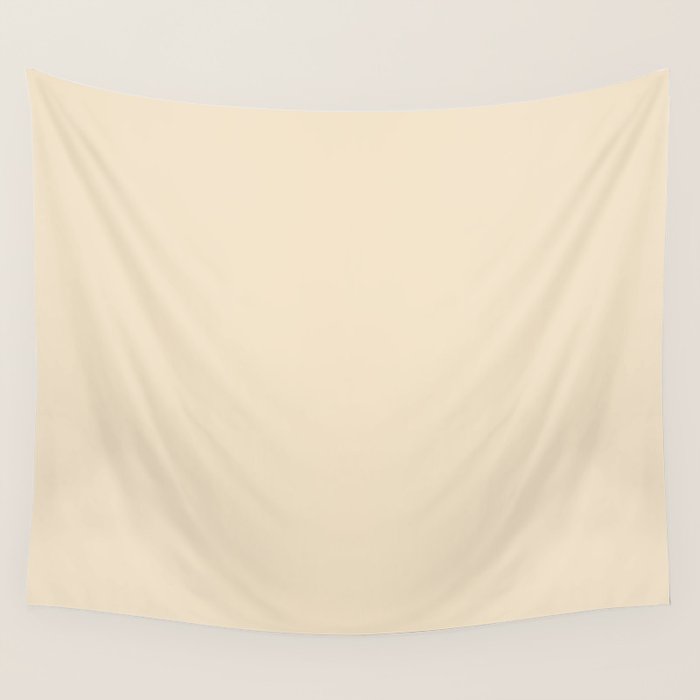 Light Neutral Cream Beige Solid Wall Tapestry Gallery Image 4