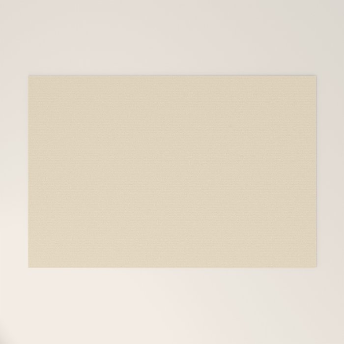 Light Neutral Cream Beige Solid Welcome Mat Gallery Image 1