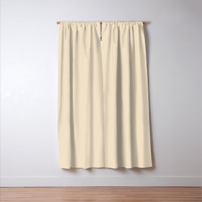 Light Neutral Cream Beige Solid Window Curtain Gallery Image 3