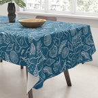 Sea Life - Marine Blue Tablecloth Gallery Image 3