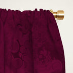 Hand painted modern abstract burgundy marble watercolor Window Curtain Gallery Image 2