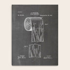 Toilet Paper Patent - Bathroom Art - Black Chalkboard Notebook Gallery Image 4