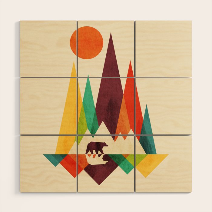 Bear In Whimsical Wild Wood Wall Art Gallery Image 1