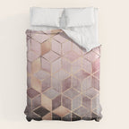 Pink And Grey Gradient Cubes Comforter Gallery Image 6
