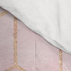 Pink And Grey Gradient Cubes Comforter Gallery Image 4