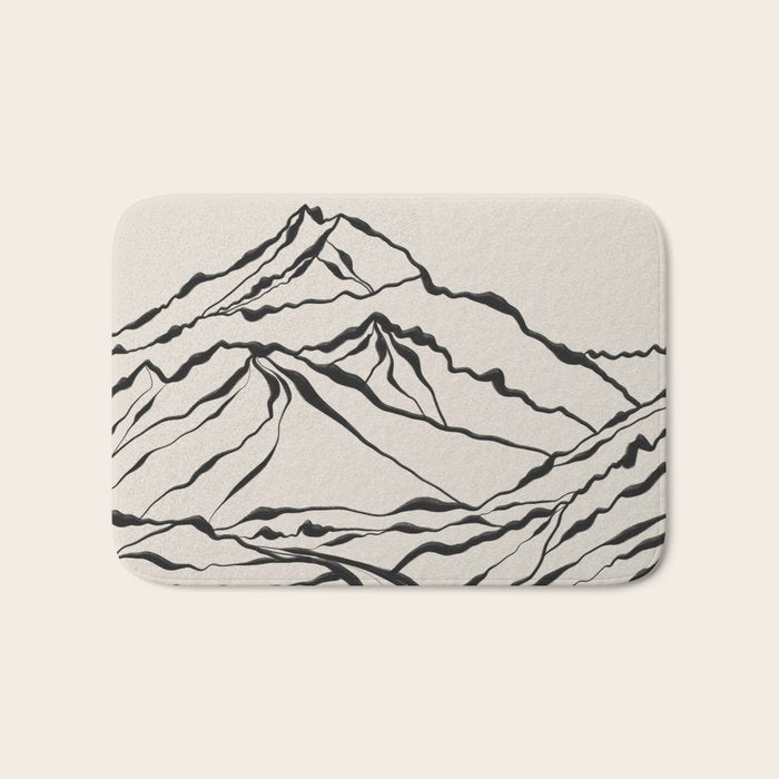 Mountains know the secret IV Bath Mat Gallery Image 1