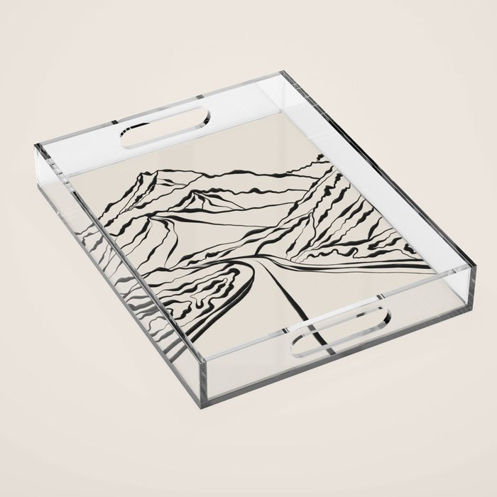 Mountains know the secret IV Acrylic Tray Gallery Image 1