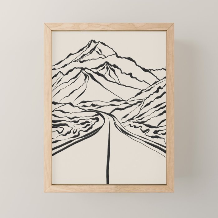 Mountains know the secret IV Mini Art Print Gallery Image 1