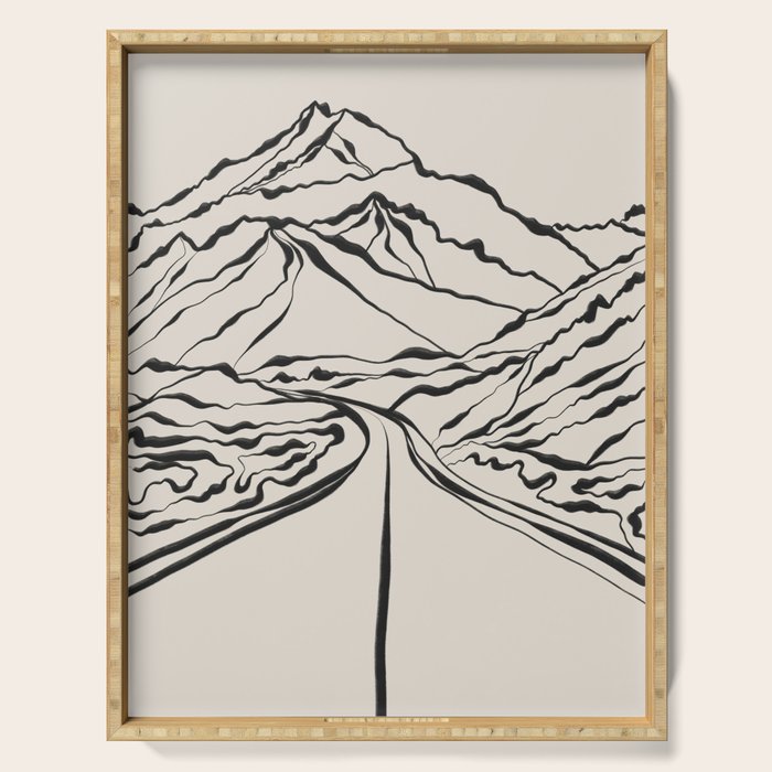Mountains know the secret IV Serving Tray Gallery Image 1