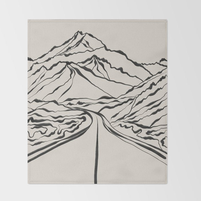 Mountains know the secret IV Throw Blanket Gallery Image 2
