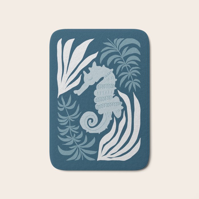 Seahorse Nest - Dark Bath Mat Gallery Image 1