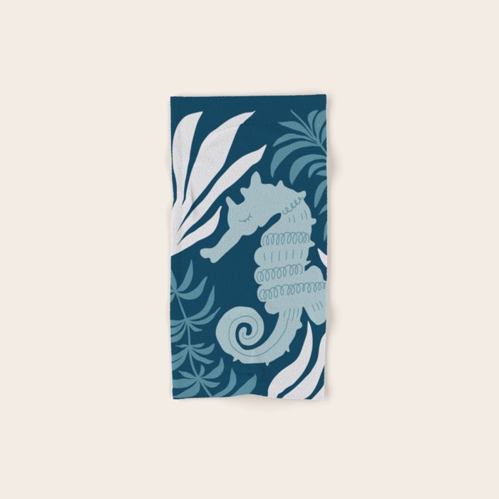 Seahorse Nest - Dark Bath Towel Gallery Image 1