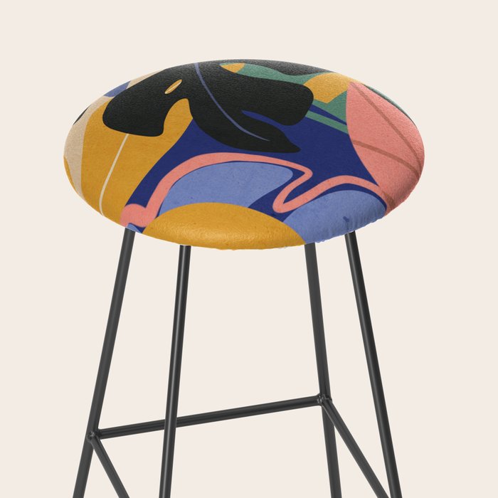 Jungle Abstract 7 Stool Gallery Image 2
