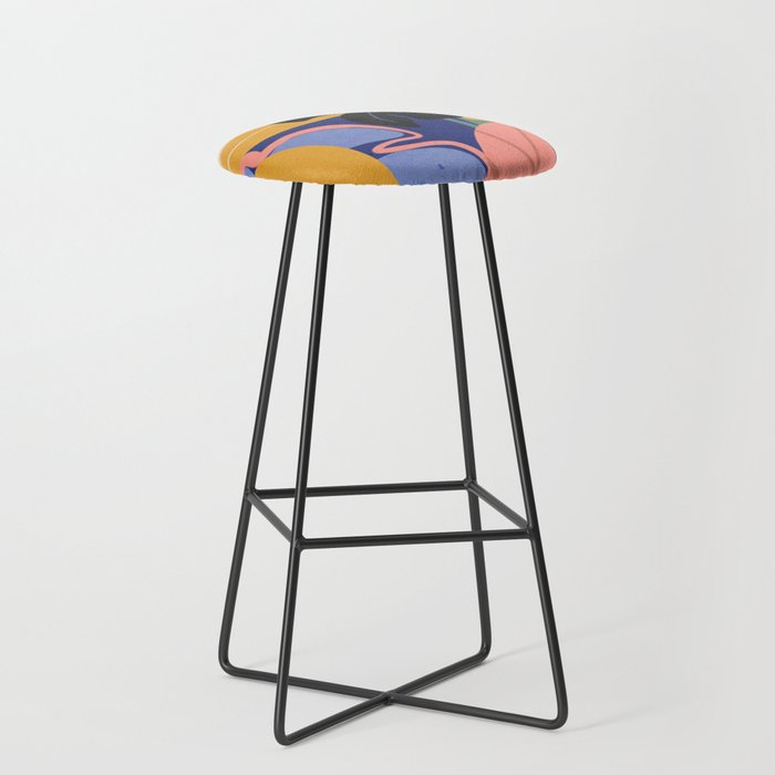 Jungle Abstract 7 Stool Gallery Image 1