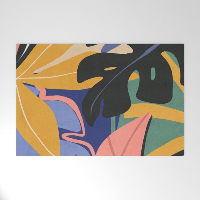 Jungle Abstract 7 Welcome Mat Gallery Image 1