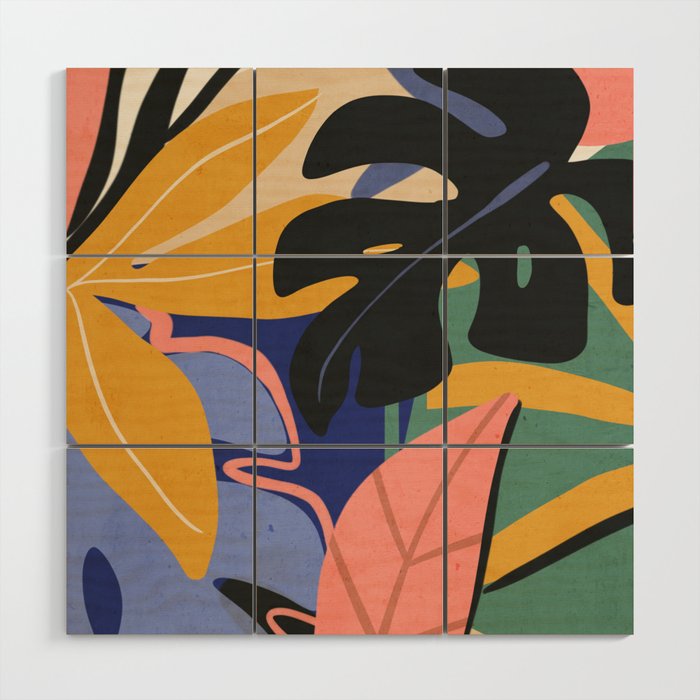 Jungle Abstract 7 Wood Wall Art Gallery Image 1
