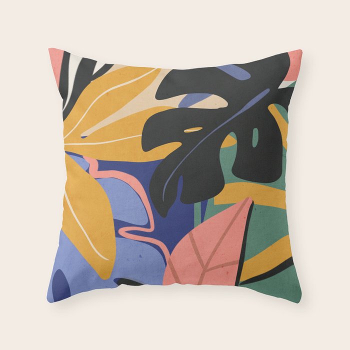 Jungle Abstract 7 Throw Pillow Gallery Image 6