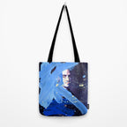 Blue Explosion Tote Bag Gallery Image 2