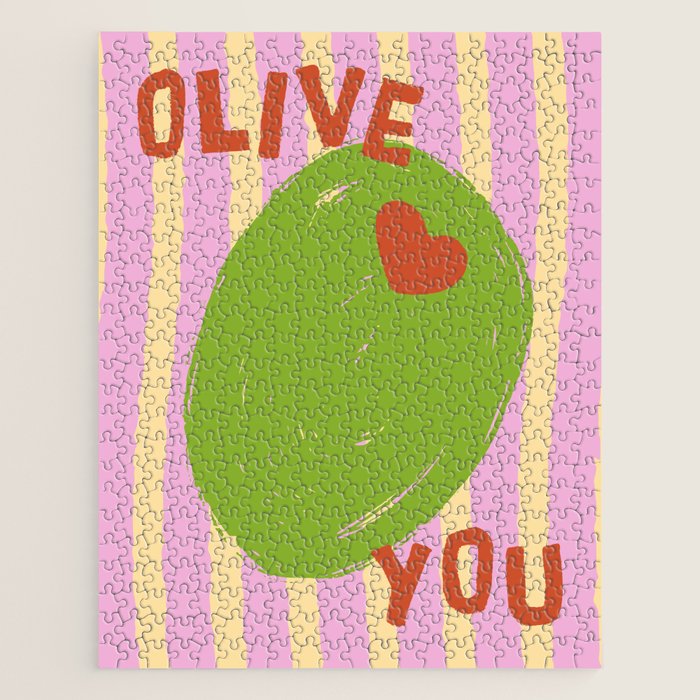 Love You Olive Kitchen Art Jigsaw Puzzle Gallery Image 1