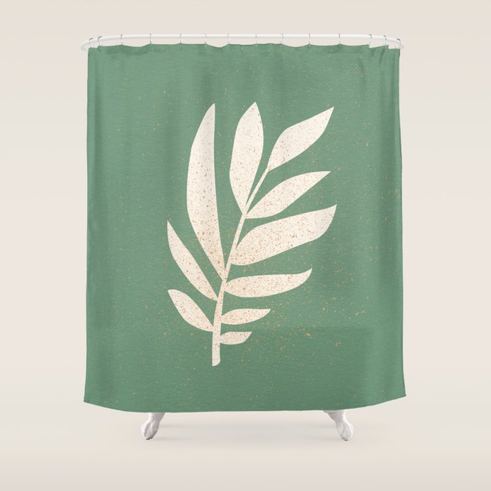 Cut-out Plant - Green Shower Curtain Gallery Image 1
