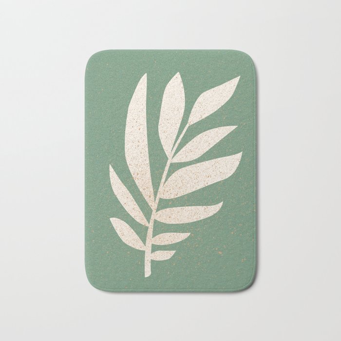 Cut-out Plant - Green Bath Mat Gallery Image 1