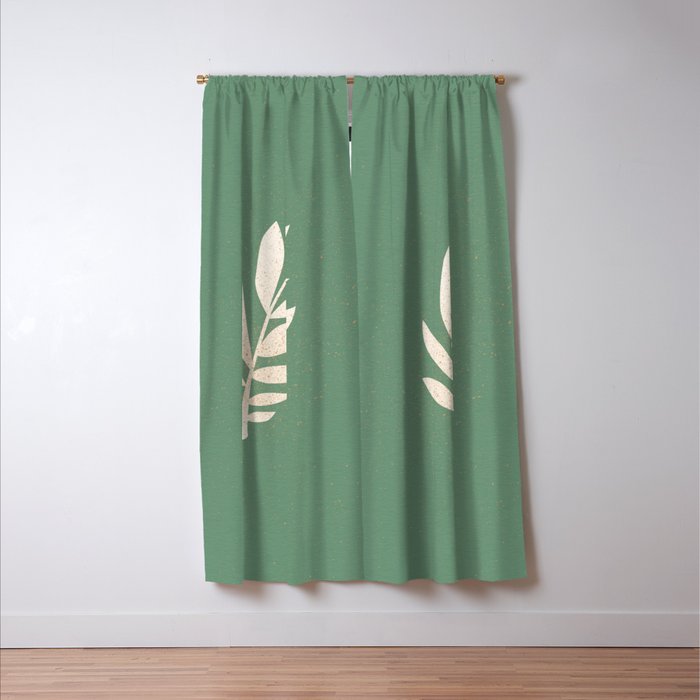 Cut-out Plant - Green Window Curtain Gallery Image 3