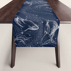 Cosmic Ocean with astronaut Table Runner Gallery Image 1