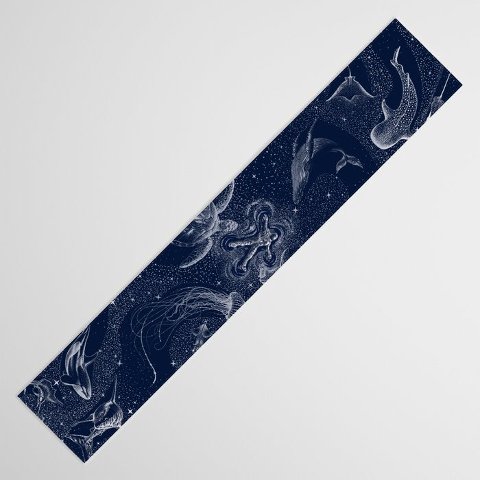 Cosmic Ocean with astronaut Table Runner Gallery Image 3