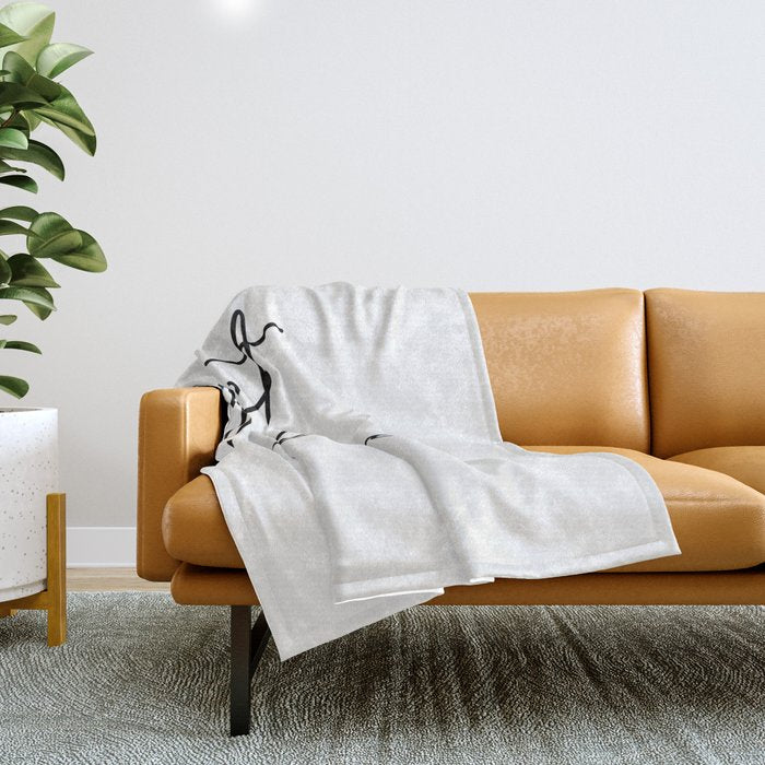 get naked Throw Blanket Gallery Image 1