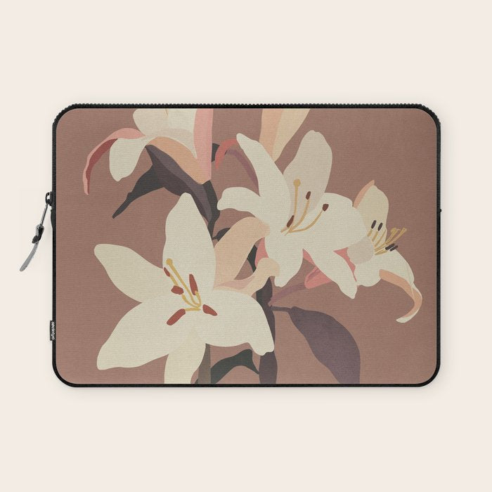 White Lilies 3 Laptop Sleeve Gallery Image 1
