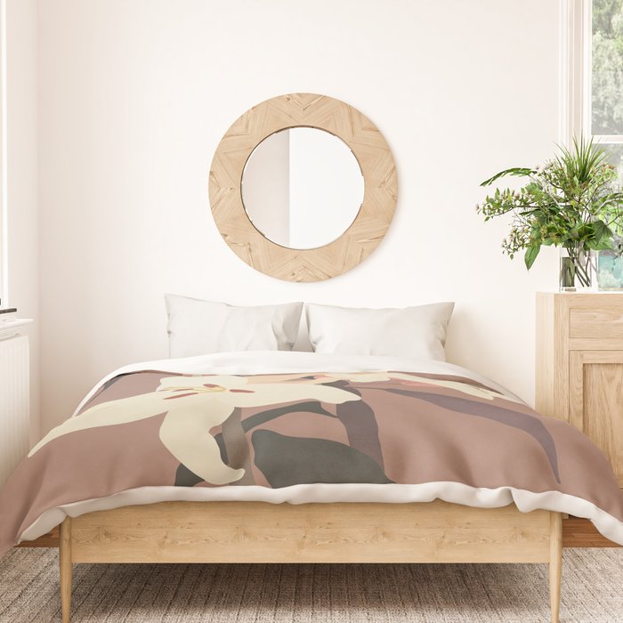 White Lilies 3 Duvet Cover Gallery Image 3