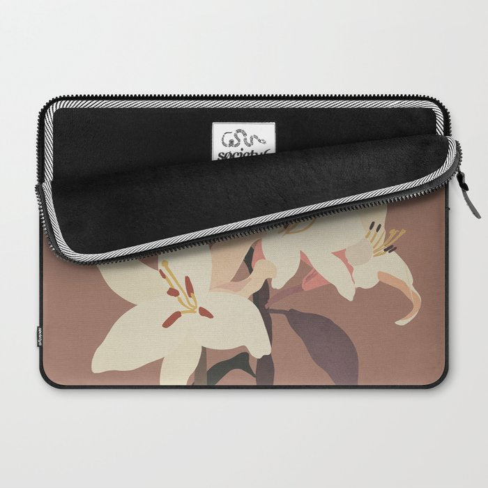 White Lilies 3 Laptop Sleeve Gallery Image 2