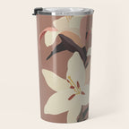White Lilies 3 Travel Mug Gallery Image 3