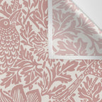William Morris Vintage Strawberry Thief Pink & White Pattern Wall Tapestry Gallery Image 3