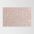 William Morris Vintage Strawberry Thief Pink & White Pattern Rug Gallery Image 2