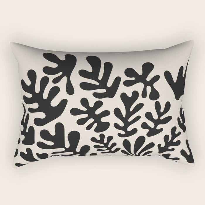 Matisse Black Cut Outs Abstract Mid Century Modern Art Rectangular Pillow Gallery Image 2