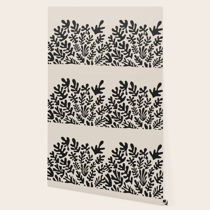 Matisse Black Cut Outs Abstract Mid Century Modern Art Wallpaper Gallery Image 2
