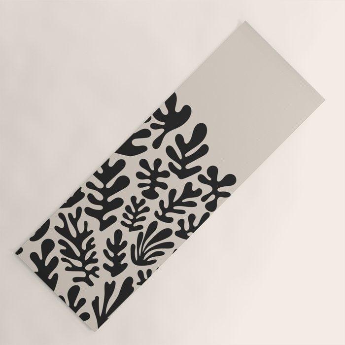 Matisse Black Cut Outs Abstract Mid Century Modern Art Yoga Mat Gallery Image 1