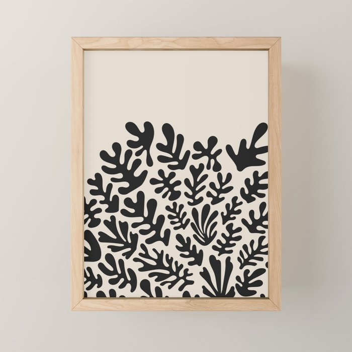 Matisse Black Cut Outs Abstract Mid Century Modern Art Mini Art Print Gallery Image 1