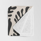 Matisse Black Cut Outs Abstract Mid Century Modern Art Throw Blanket Gallery Image 3