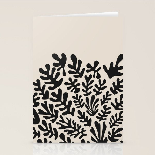 Matisse Black Cut Outs Abstract Mid Century Modern Art Stationery Card Gallery Image 1