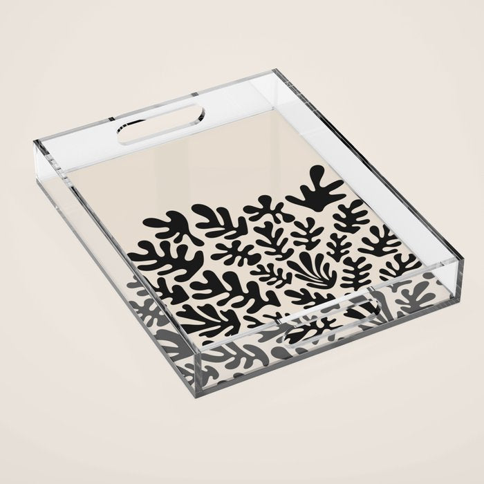 Matisse Black Cut Outs Abstract Mid Century Modern Art Acrylic Tray Gallery Image 1