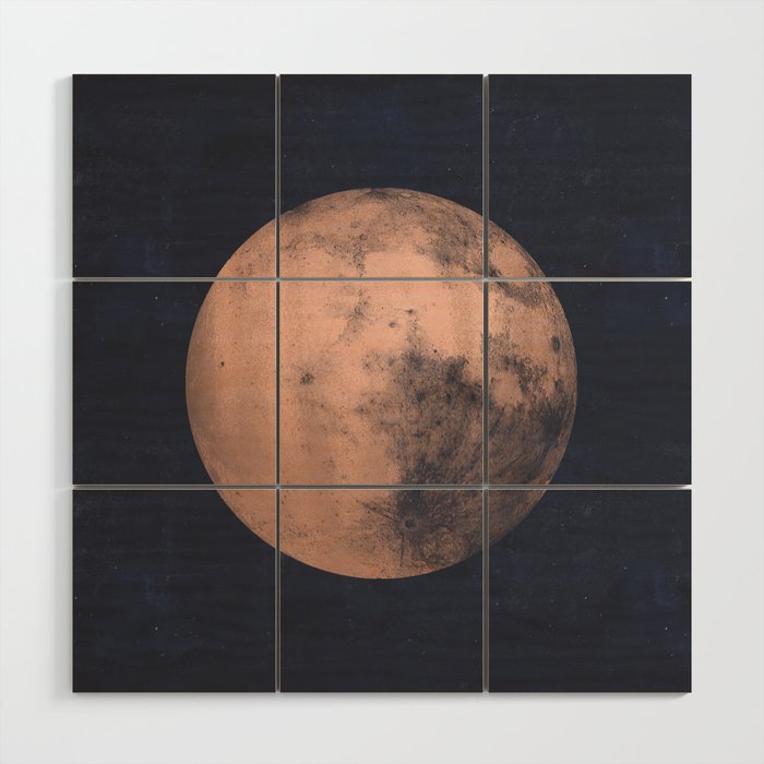 Red Moon Wood Wall Art Gallery Image 1